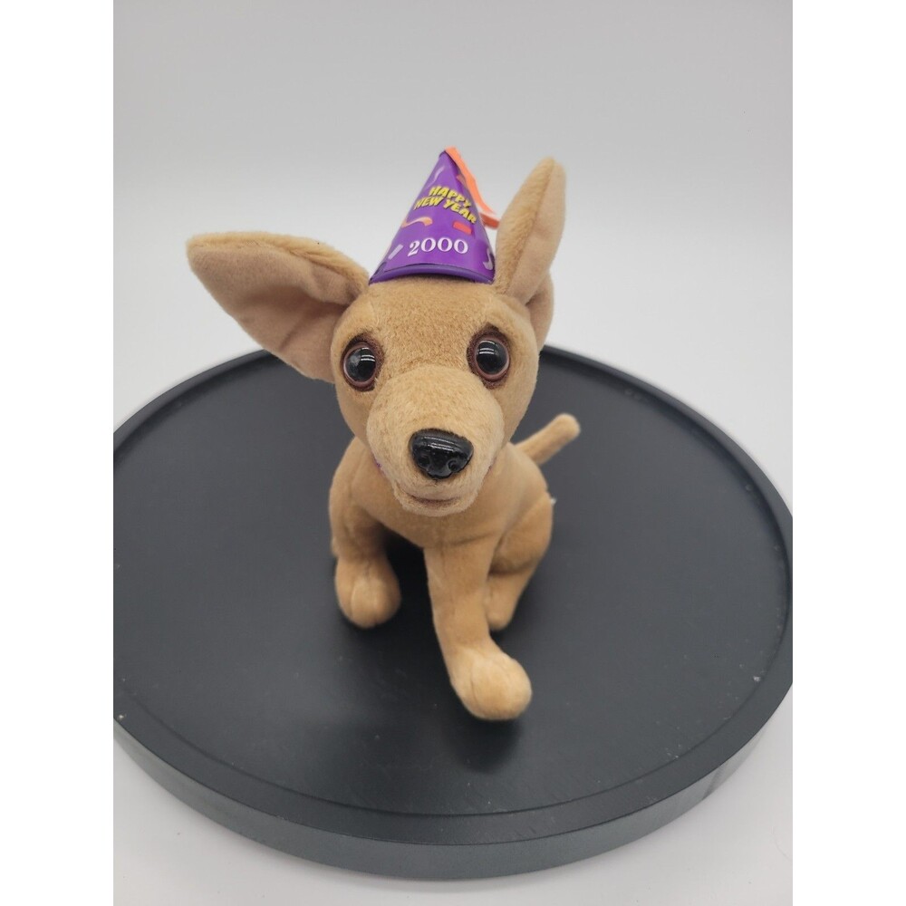 Vintage Taco Bell Happy New Year 2000 Chihuahua Plush Yo Quiero Taco Bell Works